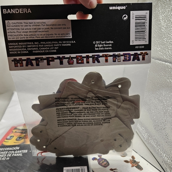 Five Nights at Freddys Birthday Party Decoration Kit, Birthday Banner, Tatoos.  - Picture 7 of 7